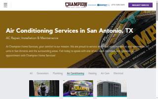 Champion AC - Climate Magic website