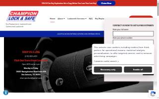 Champion Lock & Safe Company website