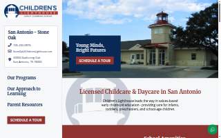 Children's Lighthouse of San Antonio - Stone Oak website