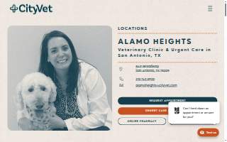 CityVet | Alamo Heights Veterinary Clinic & Urgent Care website