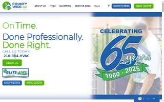 County Wide Service Co.- AC, Heating and Plumbing website