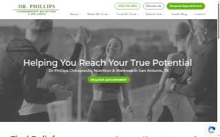 Dr. Phillips Chiropractic Nutrition and Wellness website