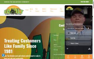 Family Pest Control website
