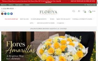 Floriya Flowers website