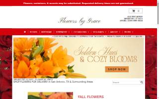 Flowers By Grace website