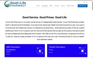 Good Life Pharmacy website