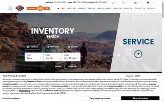 Gunn Honda website