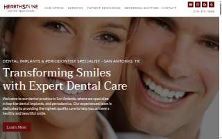 Hearthstone Dental Specialists website