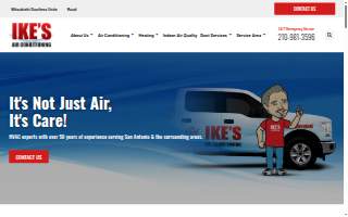 Ike's Air Conditioning Inc. website