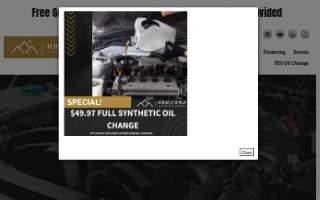 Kingdom Auto Repair Service website