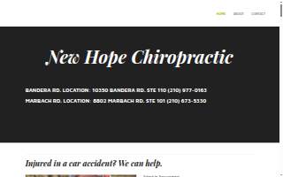 New Hope Chiropractic website