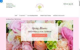 Oak Hills Florist website