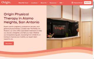 Origin Physical Therapy of San Antonio website