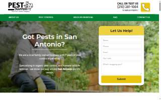 Pest Trappers website