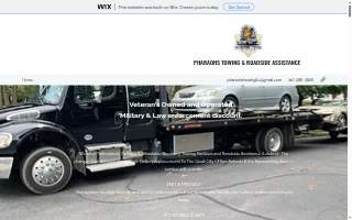 Pharaohs Towing & Roadside Assistance website
