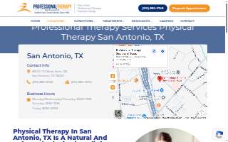 Professional Therapy Services of Texas website