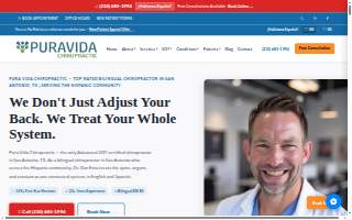 Pura Vida Chiropractic website