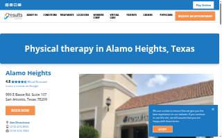 Results Physiotherapy Alamo Heights, Texas website