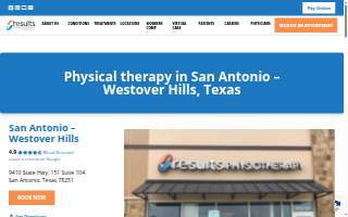 Results Physiotherapy San Antonio, Texas - Westover Hills website