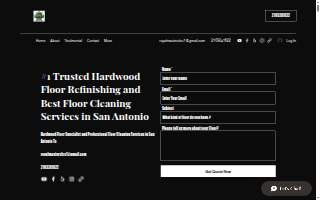 Royal Masters Floor Cleaning Services website
