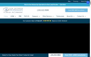 San Antonio Eye Specialists website