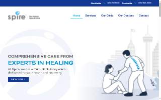 San Antonio Spine & Rehab website