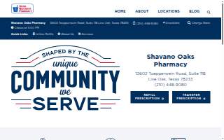 Shavano Oaks Pharmacy website