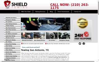 Shield Towing San Antonio website