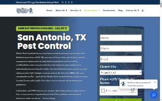 Stride Pest Control website