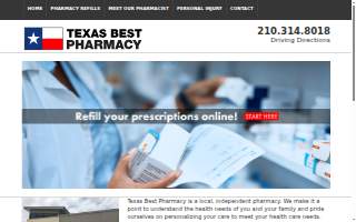 Texas Best Pharmacy website