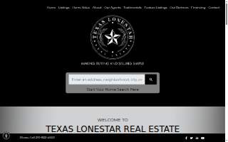 Texas LoneStar Realestate website