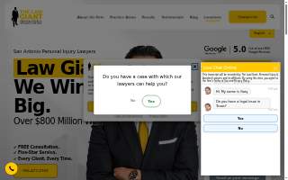 The Law Giant, Personal Injury & Accident Lawyers website