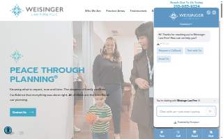 Weisinger Law Firm, PLLC website