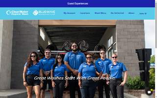 BlueWave Express Car Wash website
