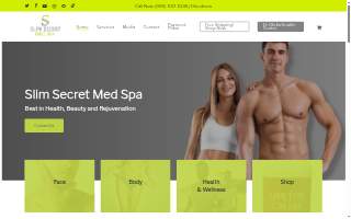 Slim Secret Med Spa website