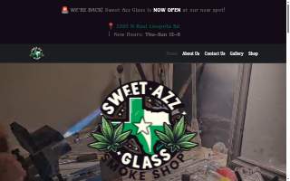 Sweet Azz Glass Smoke Shop website