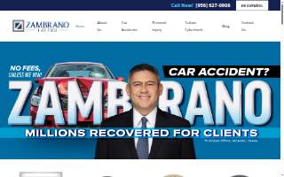 Zambrano Law Firm website