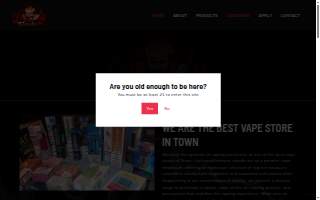 Holy Smokes Vape & Smoke website