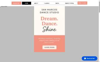 San Marcos Dance Studio website