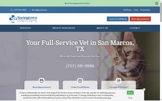 Springtown Veterinary Hospital website