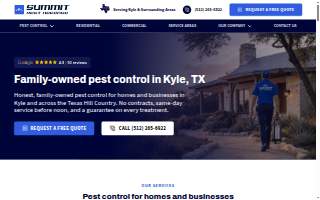 Summit Pest Defense website