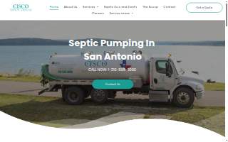 Cisco Septic Service website