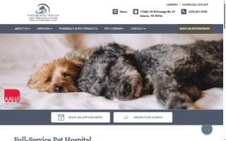 Friendship Pet Hospital website