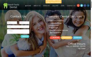 Kemah Family Dental website