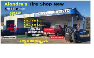 Alondras Tire Shop Seagoville website