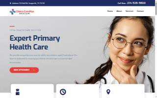 Clinica Care Plus - Family Clinic website