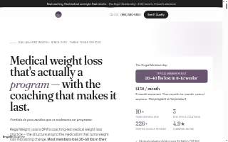 Regal Weight Loss Mesquite website