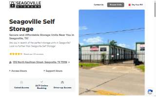 Seagoville Storage website