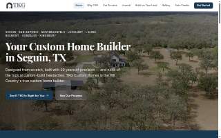TKG Custom Homes website
