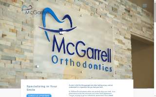 McGarrell Orthodontics website